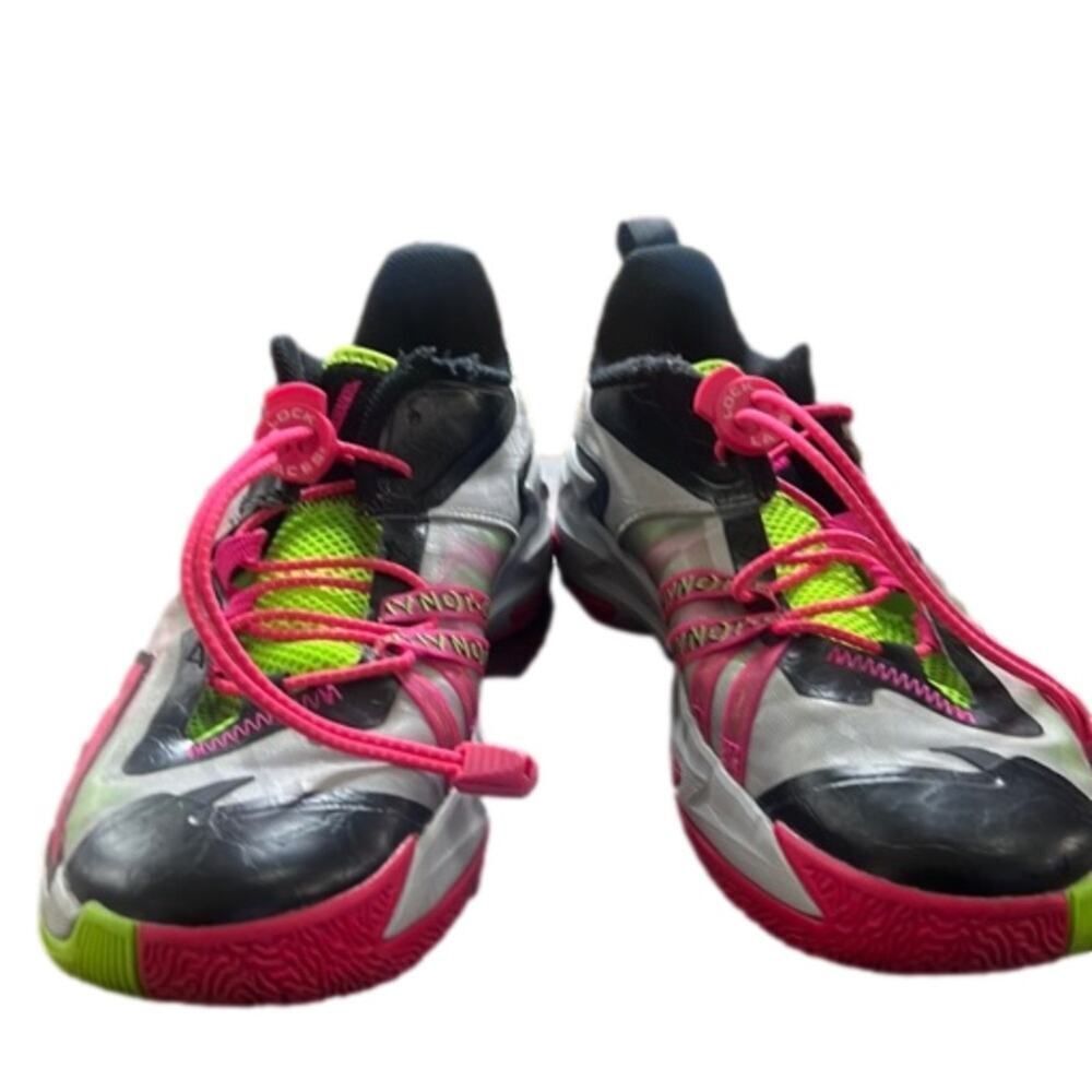 JORDAN WESTBROOK TAKE 3 NEON‎ ELECTRIC GREEN COLOURFUL SNEAKERS SIZE 7Y